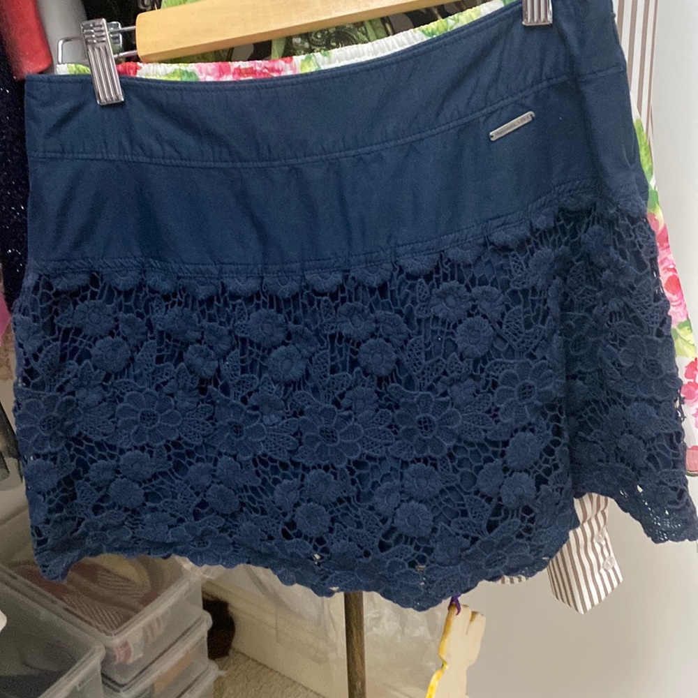Abercrombie & Fitch blue mini skirt